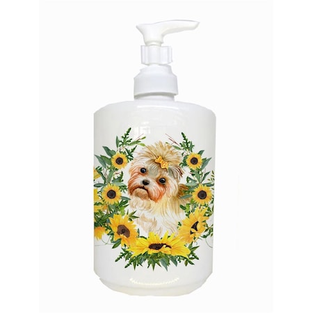 Carolines Treasures Morkie Ceramic Soap Dispenser CK2860SOAP